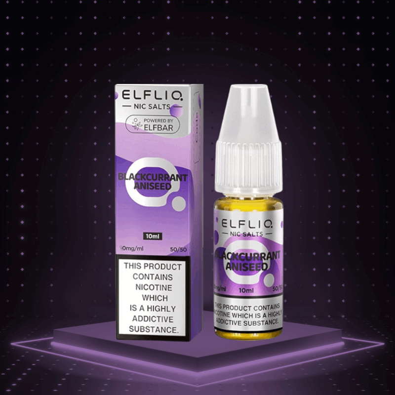 ELFBAR Elfliq Nic Salts - Blackcurrant Aniseed - 10ml