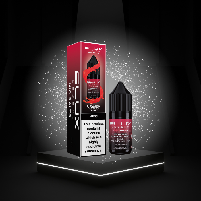 A unique blend of strawberry, raspberry, and cherry 20mg -10ml Bottle