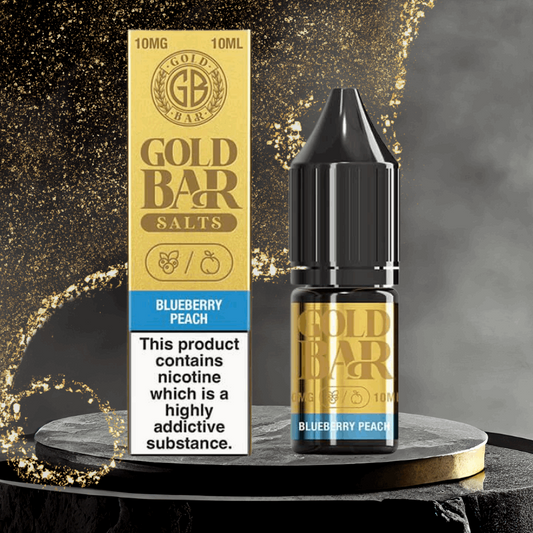 Gold Bar Blueberry Peach Nic Salts 10ml E-Liquids