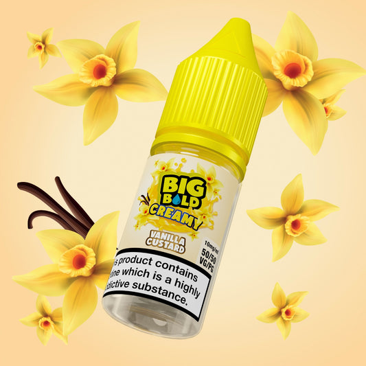 Big Bold Vanilla Custard Salt 50/50 - Wizard World Of Vaping 